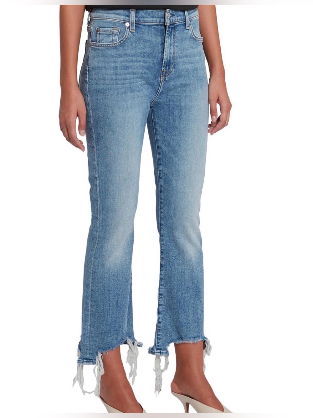 7 For All Mankind High-Waist Slim Kick Sloan Vintage Flare Leg Jean